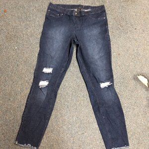 Hue Elastic Waist Jeans